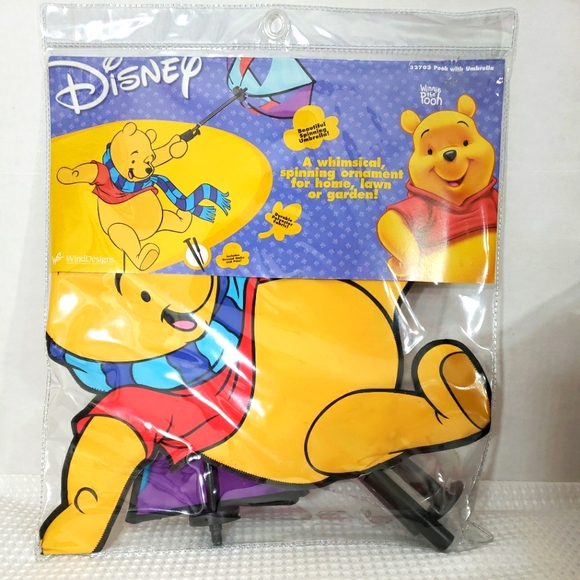 Disney Other - Disney Winnie The Pooh Umbrella Whimsical Spinning Lawn Home Garden Ornament New